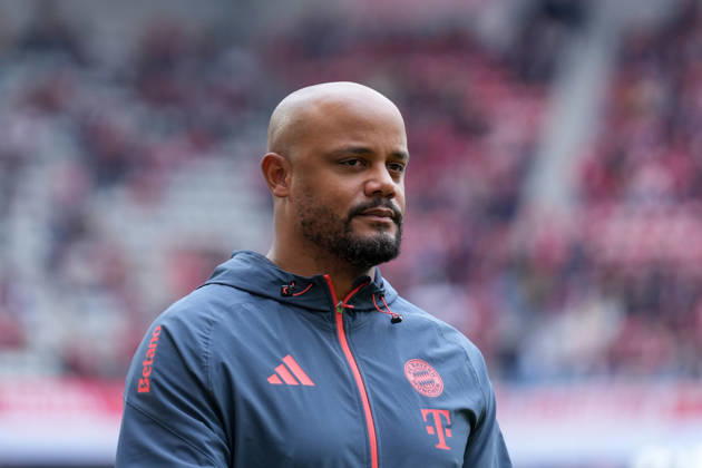Vincent Kompany (FC Bayern München, Cheftrainer), Portrait, Porträt , Deutschland, Fussball, 1. Bundesliga, 28.Spieltag, 2025 2026, SC Freiburg vs. FC Bayern München, 04.04.2026, Europa-Park Stadion, Freiburg, Deutschland DFL REGULATIONS PROHIBIT ANY USE OF PHOTOGRAPHS AS IMAGE SEQUENCES AND OR QUASI-VIDEO. Freiburg Europa-Park Stadion Baden-Württemberg Deutschland Copyright: xArnexAmbergx