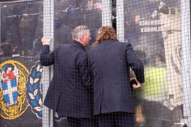 DEVENTER , 05-04-2026 , Stadium De Adelaarshorst , season 2025 2026 , Dutch Eredivisie football , match between Go Ahead Eagles - PEC Zwolle , picture shows Gerry Hamstra, Joost Broerse Go Ahead Eagles - PEC x202851937x Copyright: