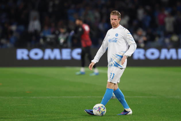 Napoli™s Kevin De Bruyne during the Serie A soccer match between Napoli and Milan at the Diego Armando Maradona Stadium in Naples, southern italy - Monday , April 06 , 2026. - Soccer . Copyright: xAlessandroxGarofalo LaPressex