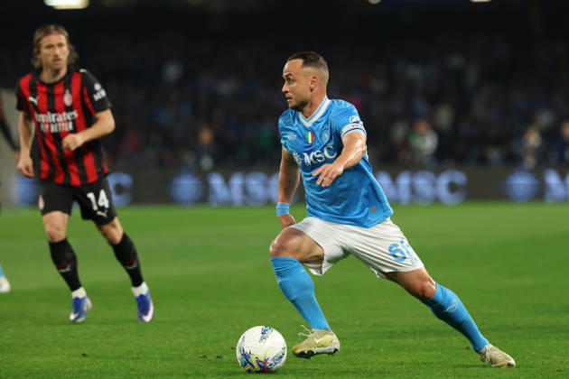 Napoli™s Stanislav Lobotka during the Serie A soccer match between Napoli and Milan at the Diego Armando Maradona Stadium in Naples, southern italy - Monday , April 06 , 2026. - Soccer . Copyright: xAlessandroxGarofalo LaPressex
