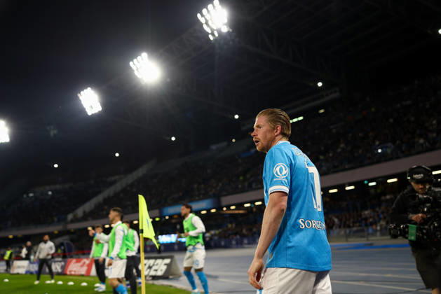 Napoli™s Kevin De Bruyne during the Serie A soccer match between Napoli and Milan at the Diego Armando Maradona Stadium in Naples, southern italy - Monday , April 06 , 2026. - Soccer . Copyright: xAlessandroxGarofalo LaPressex