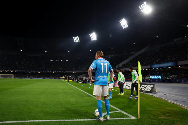 Napoli™s Kevin De Bruyne during the Serie A soccer match between Napoli and Milan at the Diego Armando Maradona Stadium in Naples, southern italy - Monday , April 06 , 2026. - Soccer . Copyright: xAlessandroxGarofalo LaPressex