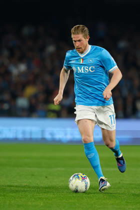 Napoli™s Kevin De Bruyne during the Serie A soccer match between Napoli and Milan at the Diego Armando Maradona Stadium in Naples, southern italy - Monday , April 06 , 2026. - Soccer . Copyright: xAlessandroxGarofalo LaPressex