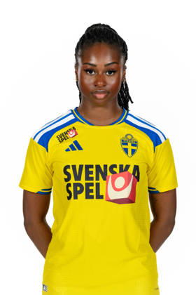 260409 Monica Jusu Bah of the Swedish women s national football team poses for a portrait on April 9, 2026 in Gothenburg. Photo: Carl Sandin BILDBYRAN kod CS CS0925 fotboll football soccer fotball porträtt portraits sverige sweden dam bbeng Copyright: CARLxSANDIN BB260409CS021