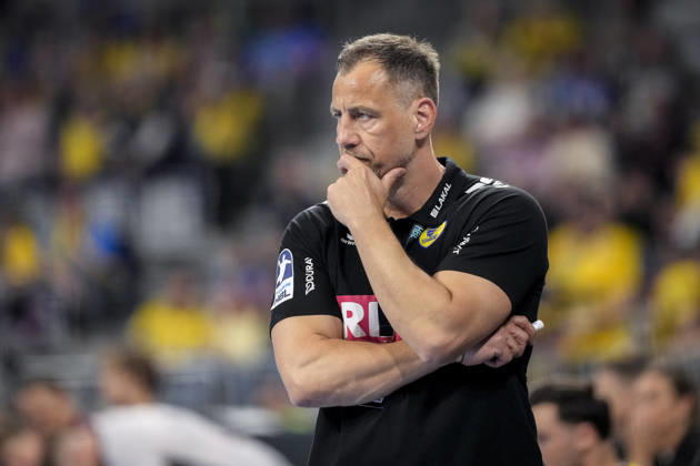 Maik Machulla (Trainer, Cheftrainer, RNL), Einzelbild, Einzelfoto, Aktion, Action, 11.04.2026, Mannheim (Deutschland), Handball, Bundesliga, Rhein-Neckar Löwen - SG Flensburg-Handewitt