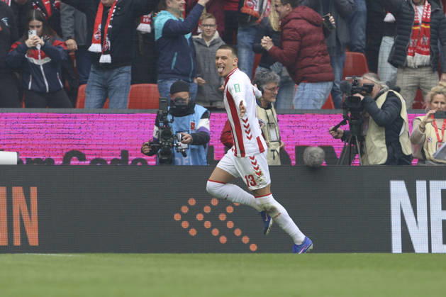 Said El Mala (1. FC Köln) Torjubel, jubelt nach ihrem Treffer zum 1:0 waehrend des Spiels der Bundesliga zwischen 1. FC Köln und SV Werder Bremen, RheinEnergieSTADION am 12. April 2026 in Köln, Deutschland. (Foto von Oliver Kaelke DeFodi Images) +++ Said El Mala (1. FC Köln) celebrates after scoring her team s first goal during the Bundesliga match between 1. FC Köln and SV Werder Bremen at RheinEnergieSTADION on April 12, 2026 in Köln, Germany. (Photo by Oliver Kaelke DeFodi Images) DFL regulations prohibit any use of photographs as image sequences and or quasi-video. (Photo by Oliver Kaelke DeFodi Images) -