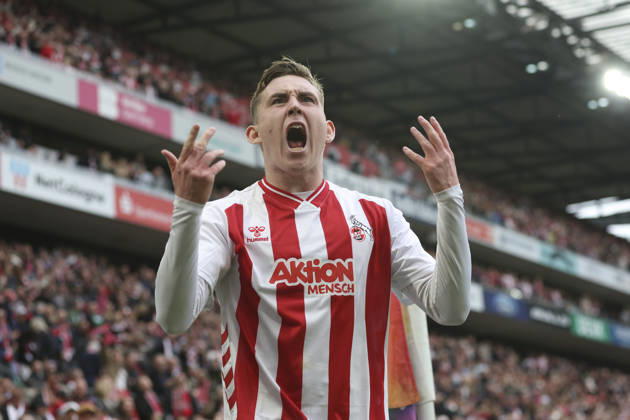 Isak Johannesson (1. FC Köln) Torjubel, jubelt nach ihrem Treffer zum 3:1 waehrend des Spiels der Bundesliga zwischen 1. FC Köln und SV Werder Bremen, RheinEnergieSTADION am 12. April 2026 in Köln, Deutschland. (Foto von Oliver Kaelke DeFodi Images) +++ Isak Johannesson (1. FC Köln) celebrates after scoring her team s third goal during the Bundesliga match between 1. FC Köln and SV Werder Bremen at RheinEnergieSTADION on April 12, 2026 in Köln, Germany. (Photo by Oliver Kaelke DeFodi Images) DFL regulations prohibit any use of photographs as image sequences and or quasi-video. (Photo by Oliver Kaelke DeFodi Images) -