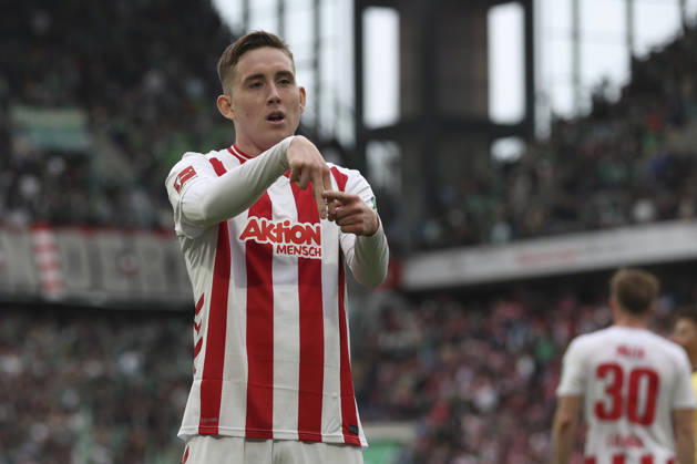 Isak Johannesson (1. FC Köln) Torjubel, jubelt nach ihrem Treffer zum 3:1 waehrend des Spiels der Bundesliga zwischen 1. FC Köln und SV Werder Bremen, RheinEnergieSTADION am 12. April 2026 in Köln, Deutschland. (Foto von Oliver Kaelke DeFodi Images) +++ Isak Johannesson (1. FC Köln) celebrates after scoring her team s third goal during the Bundesliga match between 1. FC Köln and SV Werder Bremen at RheinEnergieSTADION on April 12, 2026 in Köln, Germany. (Photo by Oliver Kaelke DeFodi Images) DFL regulations prohibit any use of photographs as image sequences and or quasi-video. (Photo by Oliver Kaelke DeFodi Images) -