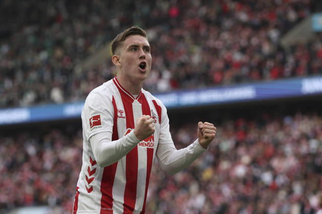 Isak Johannesson (1. FC Köln) Torjubel, jubelt nach ihrem Treffer zum 3:1 waehrend des Spiels der Bundesliga zwischen 1. FC Köln und SV Werder Bremen, RheinEnergieSTADION am 12. April 2026 in Köln, Deutschland. (Foto von Oliver Kaelke DeFodi Images) +++ Isak Johannesson (1. FC Köln) celebrates after scoring her team s third goal during the Bundesliga match between 1. FC Köln and SV Werder Bremen at RheinEnergieSTADION on April 12, 2026 in Köln, Germany. (Photo by Oliver Kaelke DeFodi Images) DFL regulations prohibit any use of photographs as image sequences and or quasi-video. (Photo by Oliver Kaelke DeFodi Images) -