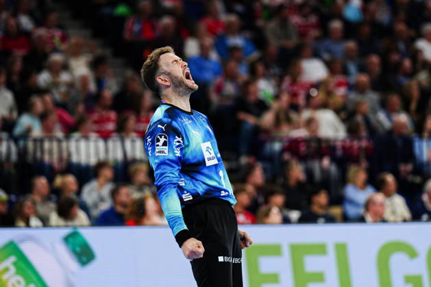 Jubel nach Parade Gonzalo Perez de Vargas (THW Kiel, 01) GER, Handball Verein Hamburg vs. THW Kiel, Handball, 1. Bundesliga, Spieltag 28, Saison 2025 2026, 12.04.2026 GER, Handball Sport Verein Hamburg vs. THW Kiel, Handball, 1. Bundesliga, Spieltag 28, Saison 2025 2026, 12.04.2026 Hamburg Copyright: xEibner-Pressefoto MarcelxvonxFehrnx EP_MFN