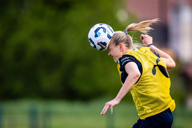 260417 Frida Maanum of the Norwegian women™s national football team during a training session on April 17, 2026 in Ptuj. Photo: Marius Simensen BILDBYRAN Cop 238 bbeng dam fifa women s world cup qualifier football fotball fotboll norge norway practice soccer training trening träning Copyright: MARIUSxSIMENSEN BB260417BB198