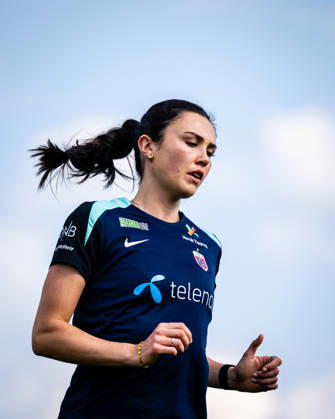 260417 Ingrid Syrstad Engen of the Norwegian women™s national football team during a training session on April 17, 2026 in Ptuj. Photo: Marius Simensen BILDBYRAN Cop 238 bbeng dam fifa women s world cup qualifier football fotball fotboll norge norway practice soccer training trening träning Copyright: MARIUSxSIMENSEN BB260417BB212
