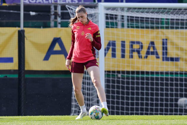 17.04.2026, xgrfx, Fussball DFB-Medientermine, Deutsche Frauennationalmannschaft Training v.l. Jule Brand (Deutsche Frauennationalmannschaft) (DFL DFB REGULATIONS PROHIBIT ANY USE OF PHOTOGRAPHS as IMAGE SEQUENCES and or QUASI-VIDEO) Ried
