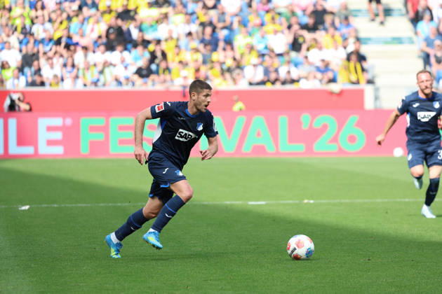 18.04.2026, xrekx, Fussball 1.Bundesliga, TSG 1899 Hoffenheim - Borussia Dortmund v.l. Andrej Kramaric (TSG 1899 Hoffenheim) (DFL DFB REGULATIONS PROHIBIT ANY USE OF PHOTOGRAPHS as IMAGE SEQUENCES and or QUASI-VIDEO) Sinsheim