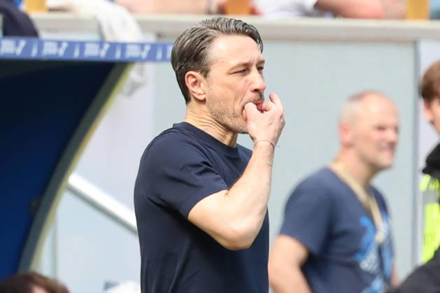 18.04.2026, xrekx, Fussball 1.Bundesliga, TSG 1899 Hoffenheim - Borussia Dortmund v.l. Niko Kovac Trainer (Borussia Dortmund) gibt Anweisungen, gestikuliert, mit den Armen gestikulieren gives instructions, gesticulate (DFL DFB REGULATIONS PROHIBIT ANY USE OF PHOTOGRAPHS as IMAGE SEQUENCES and or QUASI-VIDEO) Sinsheim