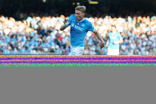 Napoli™s Rasmus Hojlund during the Serie A soccer match between Napoli and Lazio at the Diego Armando Maradona Stadium in Naples, southern italy - Saturday , April 18 , 2026. - Soccer . Copyright: xAlessandroxGarofalo LaPressex