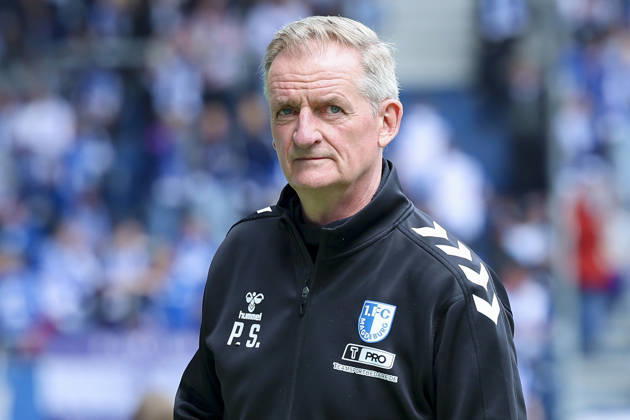 Trainer Petrik Sander (1. FC Magdeburg) schaut, 2. Bundesliga, 1. FC Magdeburg v Fortuna Düsseldorf, Avnet Arena am 18. April 2026 in Magdeburg, Deutschland. (Foto von Marco Steinbrenner DeFodi Images) Trainer Petrik Sander (1. FC Magdeburg) looks on, 2. Bundesliga, 1. FC Magdeburg v Fortuna Düsseldorf, Avnet Arena, April 18, 2026 in Magdeburg, Germany. (Photo by Marco Steinbrenner DeFodi Images) -
