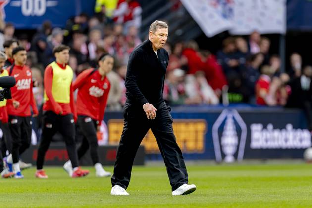 ROTTERDAM - AZ Alkmaar coach Leeroy Echteld during the Eurojackpot KNVB Cup match between AZ and NEC in Rotterdam on April 19, 2026, at De Kuip stadium, Netherlands. (Photo by DeFodi Images) -