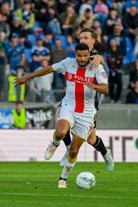 GenoaÕs Junior Messias fights for the ball during the Serie A soccer match between Pisa and Genoa at the Romeo Anconetani Stadium in Pisa, Italy - Sunday, April 19, 2026. - Soccer . Copyright: xTanoxPecoraro LaPressex