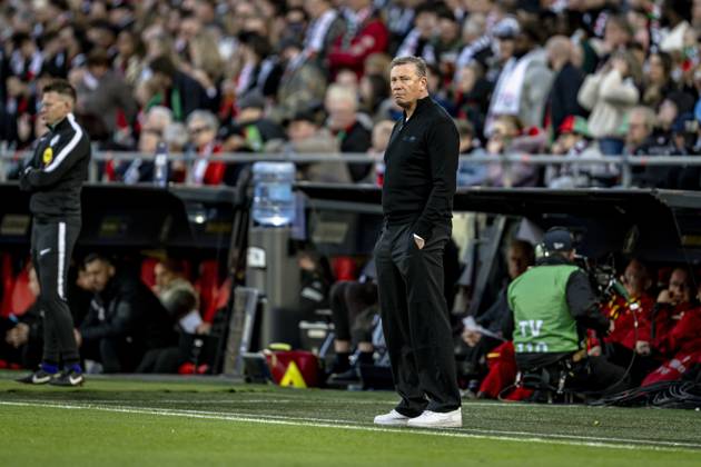 ROTTERDAM - AZ Alkmaar coach Leeroy Echteld during the Eurojackpot KNVB Cup match between AZ and NEC in Rotterdam on April 19, 2026, at De Kuip stadium, Netherlands. (Photo by Stefan Koops EYE4IMAGES DeFodi Images) -