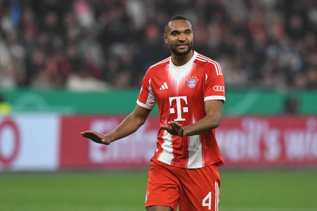 Jonathan Tah ( FC Bayern Muenchen, 4 ) gestikuliert. GER, Bayer 04 Leverkusen vs FC Bayern Muenchen, Fussball, DFB Pokal Halbfinale, Spielzeit 2025 2026, 22.04.2026 DFL REGULATIONS PROHIBIT ANY USE OF PHOTOGRAPHS AS IMAGE SEQUENCES AND OR QUASI-VIDEO GER, Bayer 04 Leverkusen vs FC Bayern Muenchen, Fussball, DFB Pokal Halbfinale, Spielzeit 2025 2026, 22.04.2026 Leverkusen Copyright: xEibner-Pressefoto ThomasxThienelx EP_TTL