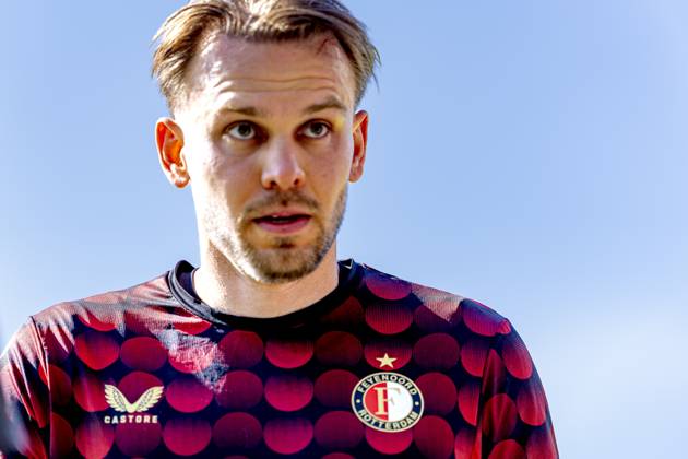 ROTTERDAM - SC Feyenoord Rotterdam goalkeeper Timon Wellenreuther during the Dutch Vriendenloterij Eredivisie match between Feyenoord and FC Groningen at Stadion de Kuip on April 25, 2026 in Rotterdam, the Netherlands. (Photo by DeFodi Images) -