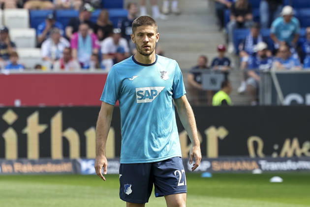 Andrej Kramaric (TSG Hoffenheim, 27) beim Aufwärmen vor Spielbeginn , Deutschland, Fussball, 1. Bundesliga, 32.Spieltag, 2025 2026, TSG Hoffenheim vs. VfB Stuttgart, 02.05.2026, Sinsheim PreZero Arena Deutschland Copyright: xGrantxHubbsx