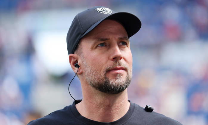 Sinsheim , Fußball Bundesliga TSG 1899 Hoffenheim vs. VfB Stuttgart , Trainer Sebastian Hoeneß (VfB)