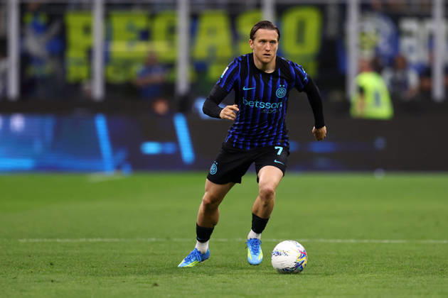 Serie A Fc Internazionale - Parma Calcio Piotr Zielinski of Fc Internazionale in action during the Serie A match beetween Fc Internazionale and Parma Calcio at Stadio Giuseppe Meazza on May 3 2026 in Milan Italy . Milano Stadio Giuseppe Meazza Italy Copyright: xMarcoxCanonierox
