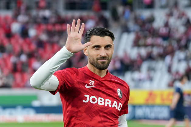 Vincenzo Grifo (SC Freiburg, 32) , Deutschland, Fussball, 1. Bundesliga, 32.Spieltag, 2025 2026, SC Freiburg vs. VfL Wolfsburg, 03.05.2026, Europa-Park Stadion, Freiburg, DFL REGULATIONS PROHIBIT ANY USE OF PHOTOGRAPHS AS IMAGE SEQUENCES AND OR QUASI-VIDEO. Freiburg Europa-Park Stadion Baden-Württemberg Deutschland Copyright: xArnexAmbergx