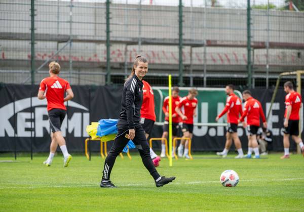 Fußball, Herren, Saison 2025 2026, 1. Bundesliga, 1. FC Union Berlin, Training auf Trainingsplatz II, Trainerin Marie-Louise Eta (1. FC Union Berlin), 05.05. 2026, Copyright: xMatthiasxKochx