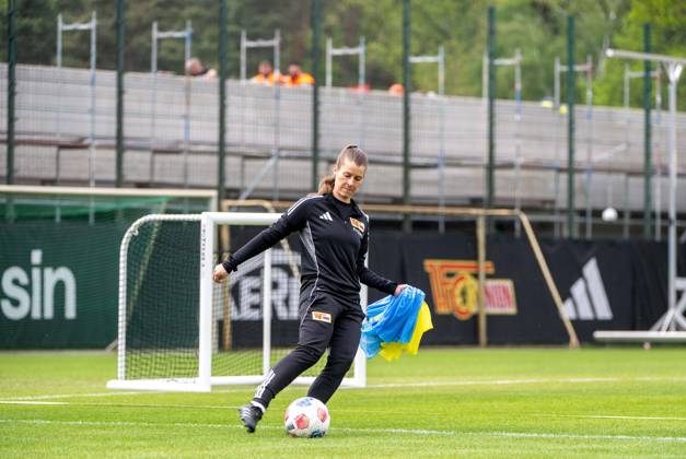 Fußball, Herren, Saison 2025 2026, 1. Bundesliga, 1. FC Union Berlin, Training auf Trainingsplatz II, Trainerin Marie-Louise Eta (1. FC Union Berlin), 05.05. 2026, Copyright: xMatthiasxKochx