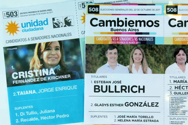 October 14, 2017 - Buenos Aires, Buenos Aires, Argentina - In October 22, voters head to the polls for midterm elections, where a third of the Senate and around half the seats in the lower house of congress are in play. The elections will take place during the presidency of Mauricio Macri whose Cambiemos coalition also controls the city of Buenos Aires and Buenos Aires Province. Oposition are divided in two main groups; Unidad Ciudadana, lead by the former president Cristina FernoÂ¡ndez de Kirchner and 1Pais, lead by Sergio Massa. Copyright: xClaudioxSantistebanx