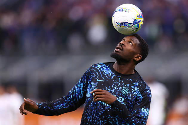 Serie A Fc Internazionale - Parma Calcio Marcus Thuram of Fc Internazionale during warm up before the Serie A match beetween Fc Internazionale and Parma Calcio at Stadio Giuseppe Meazza on May 3 2026 in Milan Italy . Milano Stadio Giuseppe Meazza Italy Copyright: xMarcoxCanonierox