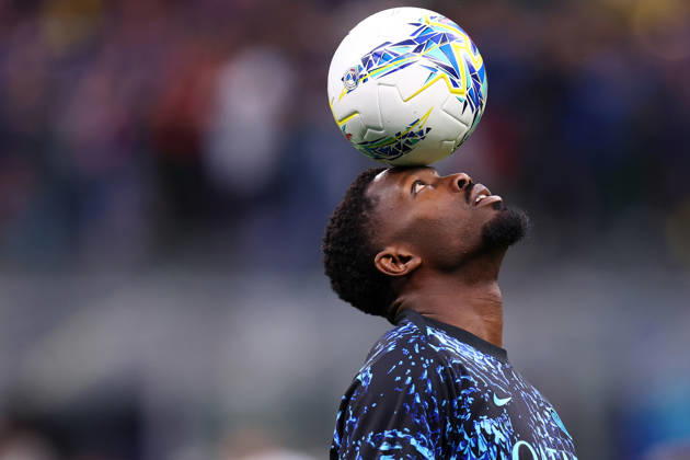 Serie A Fc Internazionale - Parma Calcio Marcus Thuram of Fc Internazionale during warm up before the Serie A match beetween Fc Internazionale and Parma Calcio at Stadio Giuseppe Meazza on May 3 2026 in Milan Italy . Milano Stadio Giuseppe Meazza Italy Copyright: xMarcoxCanonierox