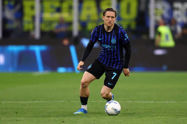Serie A Fc Internazionale - Parma Calcio Piotr Zielinski of Fc Internazionale in action during the Serie A match beetween Fc Internazionale and Parma Calcio at Stadio Giuseppe Meazza on May 3 2026 in Milan Italy . Milano Stadio Giuseppe Meazza Italy Copyright: xMarcoxCanonierox
