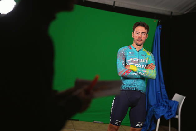 Italy™s Alberto Bettiol of XDS Astana Team during the teams presentation ahead of the Giro d™Italia cycling race in Burgas. The race starts on Friday, May 8, with the first stage over 160 km, from Nessebar to Burgas, Bulgaria - Wednesday, May 6, 2026. - cycling. Copyright: xMarcoxAlpozzi LaPressex