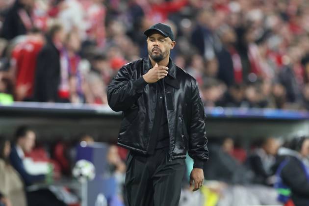 enttaeuschung bei Chef-Trainer Vincent Kompany (FC Bayern Muenchen), FC Bayern Muenchen vs. Paris Saint-Germain, Fussball, UEFA, Champions League, Halbfinale, Rueckspiel, 06.05.2026 Muenchen Bayern Deutschland