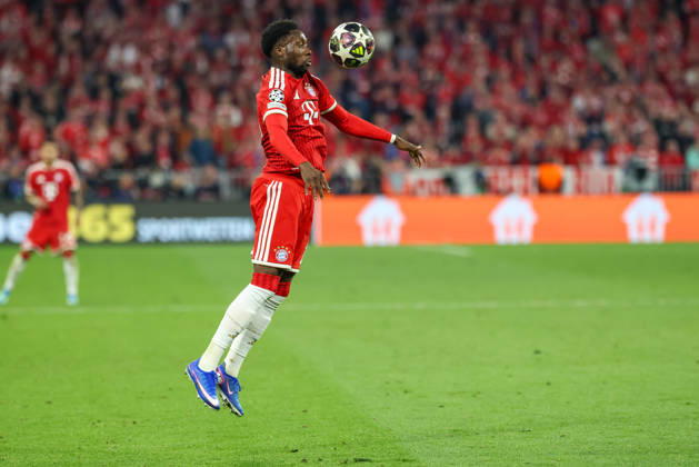 Alphonso Davies (FC Bayern Muenchen, 19) mit Ball, GER, FC Bayern Muenchen vs. Paris St. Germain, Fussball, UEFA Champions League, Halbfinale, Rueckspiel, Saison 2025 2026, 06.05.2026, GER, FC Bayern Muenchen vs. Paris St. Germain, Fussball, UEFA Champions League, Halbfinale, Rueckspiel, Saison 2025 2026, 06.05.2026 Muenchen Copyright: xEibner-Pressefoto JennixMaulx EP_JML