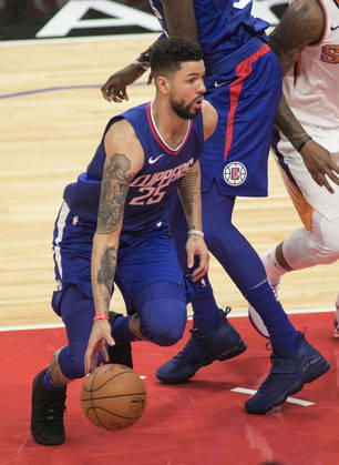 October 21, 2017 - Los Angeles, California, U.S - Austin Rivers 25 of the Los Angeles Clippers with the ball during their first regular season game against the Phoenix Suns on Saturday October 21, 2017 at the Staples Center in Los Angeles, California. Clippers defeat Suns, 130-88. Copyright: xJavierxRojasx