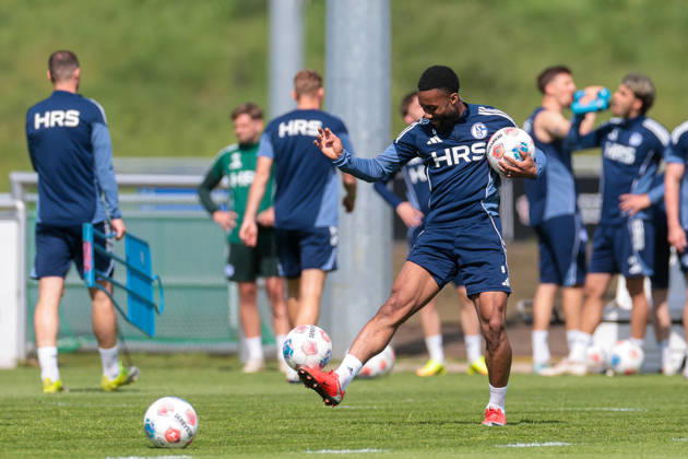 07.05.2026, Fussball, Training des FC Schalke 04. Moussa Sylla (FC Schalke 04). Gelsenkirchen Trainingsgelände FC Schalke 04 NRW Deutschland xRHR-FOTO YYx Copyright: RHR-FOTOx RHR-FOTO YY