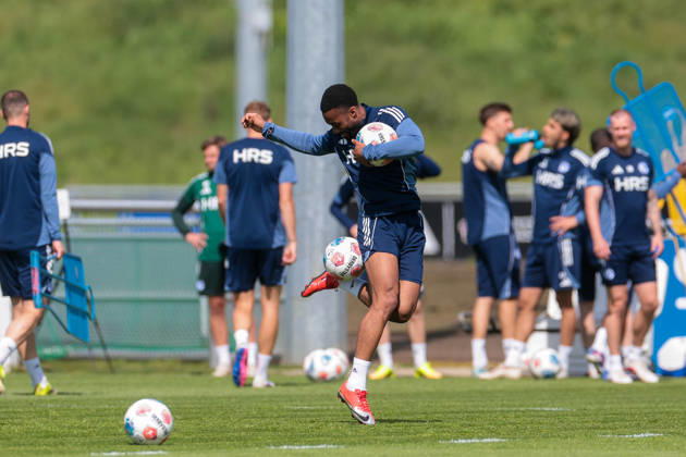 07.05.2026, Fussball, Training des FC Schalke 04. Moussa Sylla (FC Schalke 04). Gelsenkirchen Trainingsgelände FC Schalke 04 NRW Deutschland xRHR-FOTO YYx Copyright: RHR-FOTOx RHR-FOTO YY