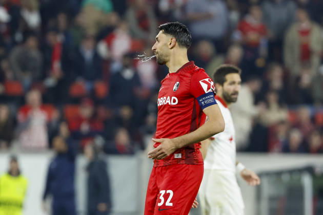 Vincenzo Grifo (SC Freiburg, 32) , Deutschland, Fussball, UEFA Europa League, Halbfinale, 2025 2026, SC Freiburg vs. Sporting Braga, 07.05.2026, Freiburg im Breisgau Europa-Park Stadion Deutschland Copyright: xGrantxHubbsx