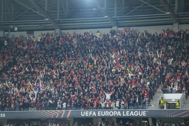 Torjubel, Emotionen, Torschuss, Abschluss, Torerfolg, Tor, Treffer, Jubel der Fans , Deutschland, Fussball, UEFA Europa League, Halbfinale, Rückspiel, 2025 2026, SC Freiburg vs. SC Braga, 07.05.2026, Europa-Park Stadion, Freiburg Freiburg Europa-Park Stadion Baden-Württemberg Deutschland Copyright: xArnexAmbergx