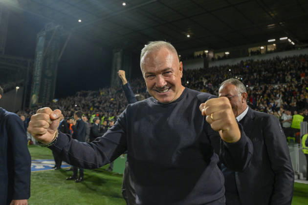 Frosinone s head coach Massimiliano Alvini during the Serie BKT soccer match between Frosinone and Mantova at the Frosinone™s Benito Stirpe stadium, Italy - Friday, May 08, 2026 - Soccer ( Photo by Fabrizio Corradetti LaPresse ) Copyright: xFabrizioxCorradetti LaPressex