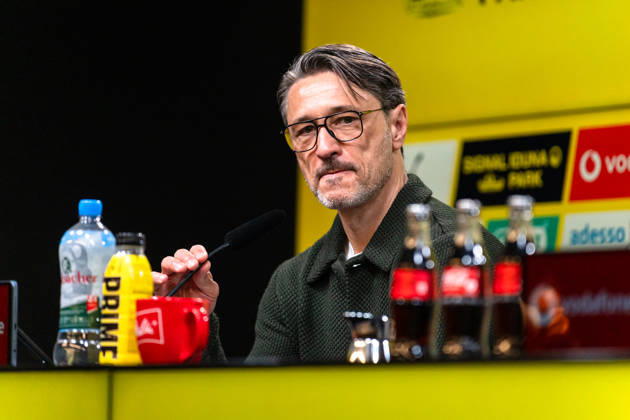Deutschland: Bundesliga 2025 2026 33. Spieltag, Borussia Dortmund vs. Eintracht Frankfurt, Freitag, 08.05.2026 Signal Iduna Park, Nordrhein-Westfalen Niko Kovac (Cheftrainer Borussia Dortmund) Pressekonferenz Copyright: xCelinaxLeiersx