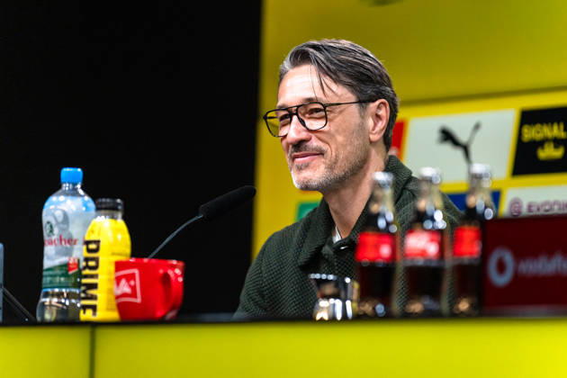 Deutschland: Bundesliga 2025 2026 33. Spieltag, Borussia Dortmund vs. Eintracht Frankfurt, Freitag, 08.05.2026 Signal Iduna Park, Nordrhein-Westfalen Niko Kovac (Cheftrainer Borussia Dortmund) Pressekonferenz Copyright: xCelinaxLeiersx