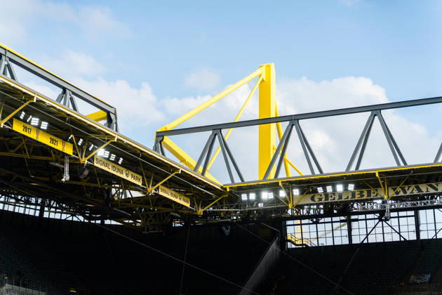 Deutschland: Bundesliga 2025 2026 33. Spieltag, Borussia Dortmund vs. Eintracht Frankfurt, Freitag, 08.05.2026 Signal Iduna Park, Nordrhein-Westfalen Stadion Dach Symbolbild Copyright: xCelinaxLeiersx