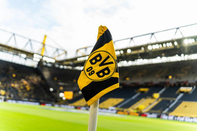 Deutschland: Bundesliga 2025 2026 33. Spieltag, Borussia Dortmund vs. Eintracht Frankfurt, Freitag, 08.05.2026 Signal Iduna Park, Nordrhein-Westfalen Stadion, Gesamtansicht Überblick Eckfahne Copyright: xCelinaxLeiersx
