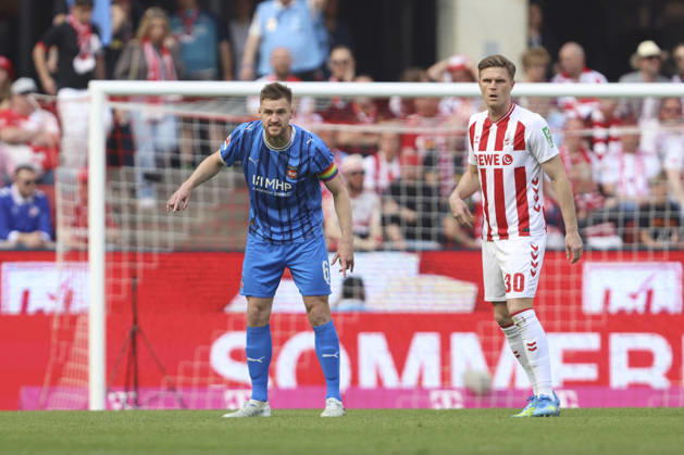 Patrick Mainka (1.FC Heidenheim) gestikuliert, Gestik waehrend des Spiels der Bundesliga zwischen 1. FC Köln und 1. FC Heidenheim 1846, RheinEnergieSTADION am 10. May 2026 in Köln, Deutschland. (Foto von Oliver Kaelke DeFodi Images) +++ Patrick Mainka (1.FC Heidenheim) gestures during the Bundesliga match between 1. FC Köln and 1. FC Heidenheim 1846 at RheinEnergieSTADION on May 10, 2026 in Köln, Germany. (Photo by Oliver Kaelke DeFodi Images) DFL regulations prohibit any use of photographs as image sequences and or quasi-video. (Photo by Oliver Kaelke DeFodi Images) -